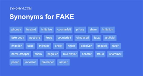 fake synonym